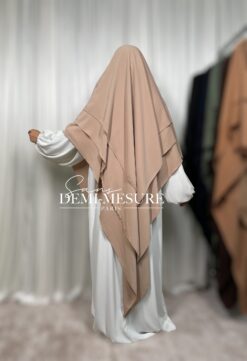 khimar triple voile soie de médine