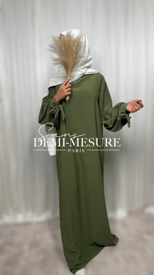 Abaya Almaa soie de medine - ABAYA & ROBE | Sans Demi Mesure