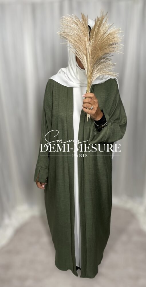 Kimono effet LIN - vue 1 - ABAYA & ROBE
